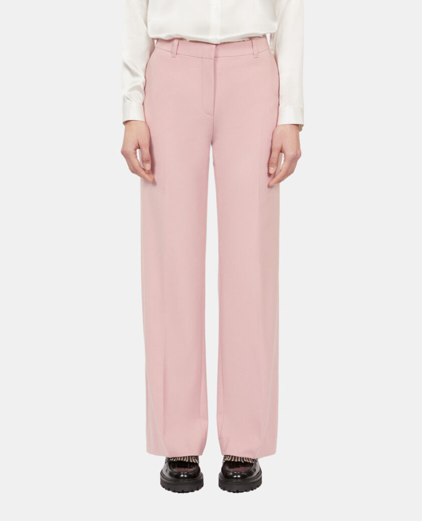 The Kooples F PASTEL PINK pink wool-blend suit trousers