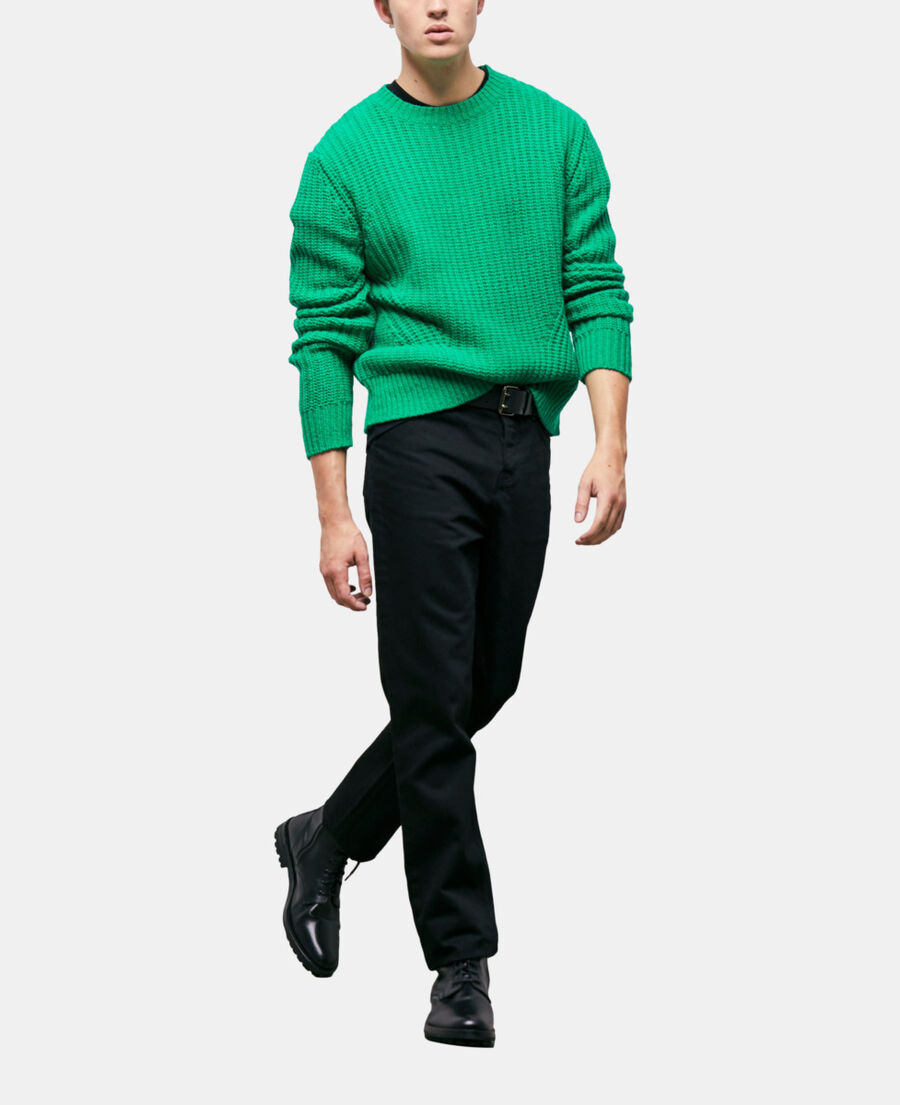 pull en maille verte