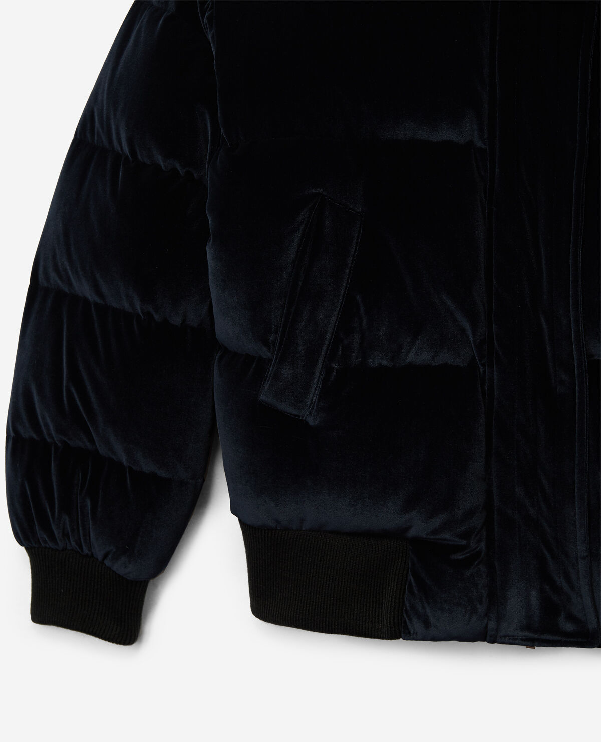 Velvet padded jacket best sale