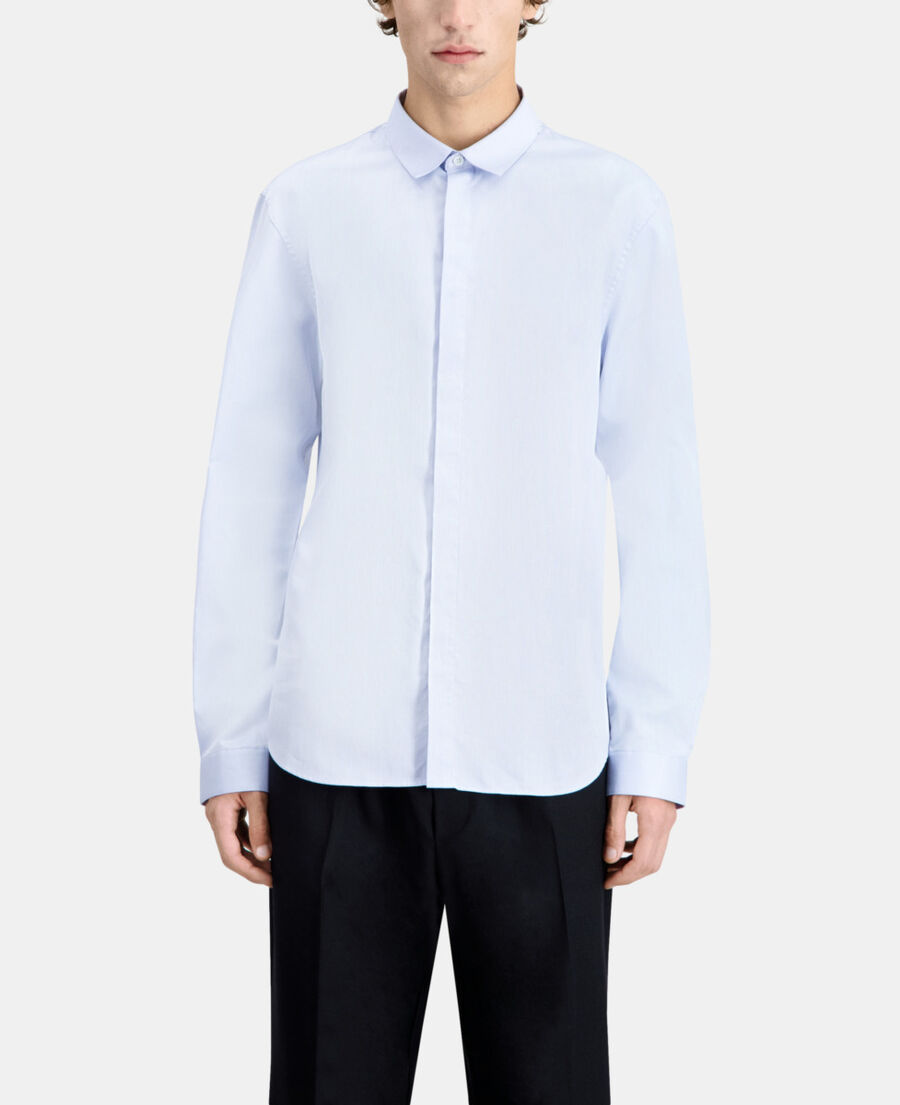 formal sky blue shirt