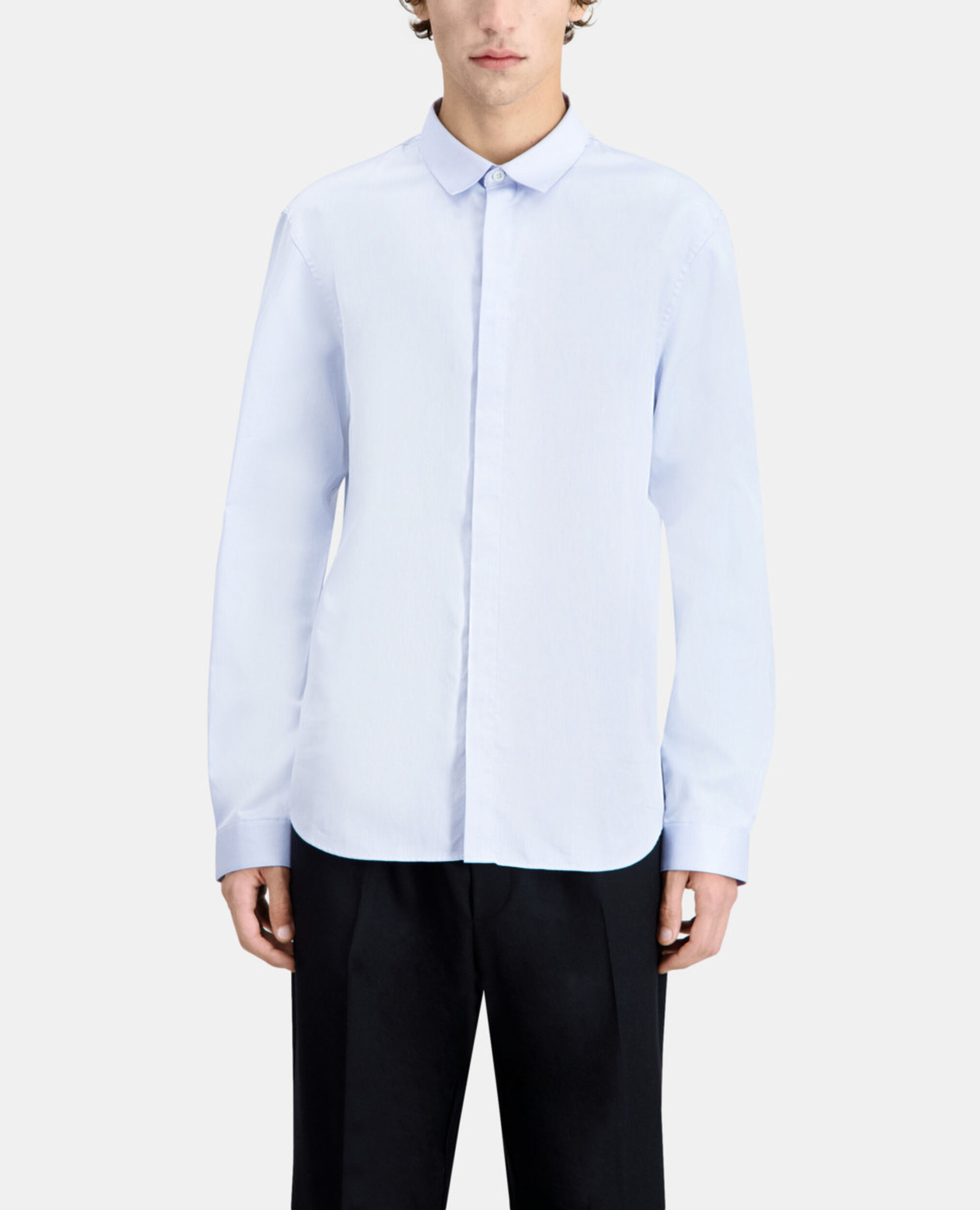 Formal sky blue shirt, SKY, hi-res image number null