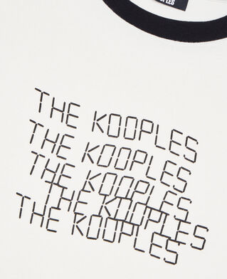 The Kooples WOMEN ECRU ecru tk waves serigraphy t-shirt