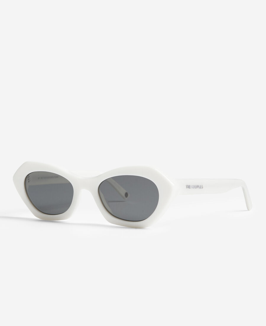 katzenaugen-sonnenbrille weiß