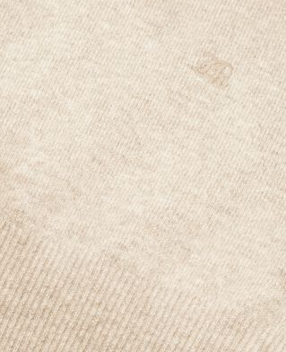 The Kooples H BEIGE MELANGE beige cashmere turtleneck sweater