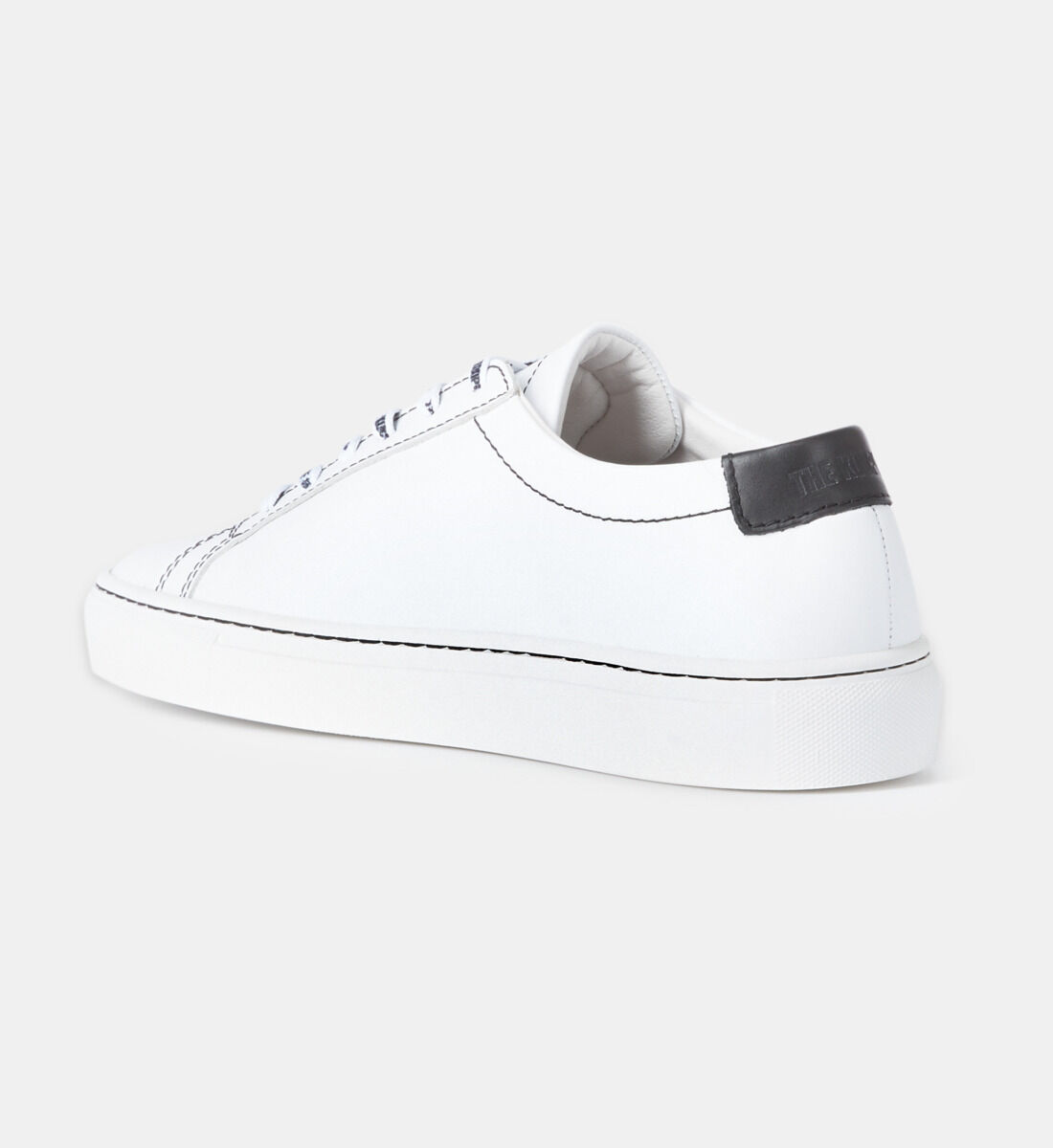 All white shop leather sneakers