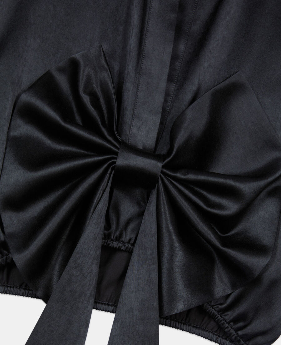 The Kooples FEMME BLACK top &agrave; n&oelig;ud noir