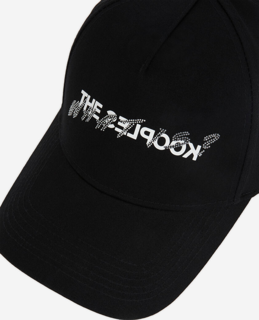 The Kooples MIXED BLACK what is cap with rhinestones