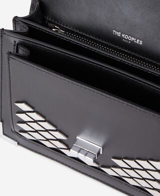 The Kooples FEMME BLACK sac emily small en cuir noir avec clous 