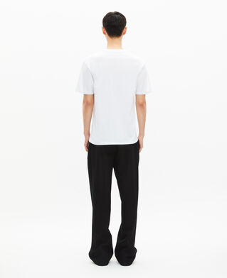 The Kooples H WHITE t-shirt with white screen print
