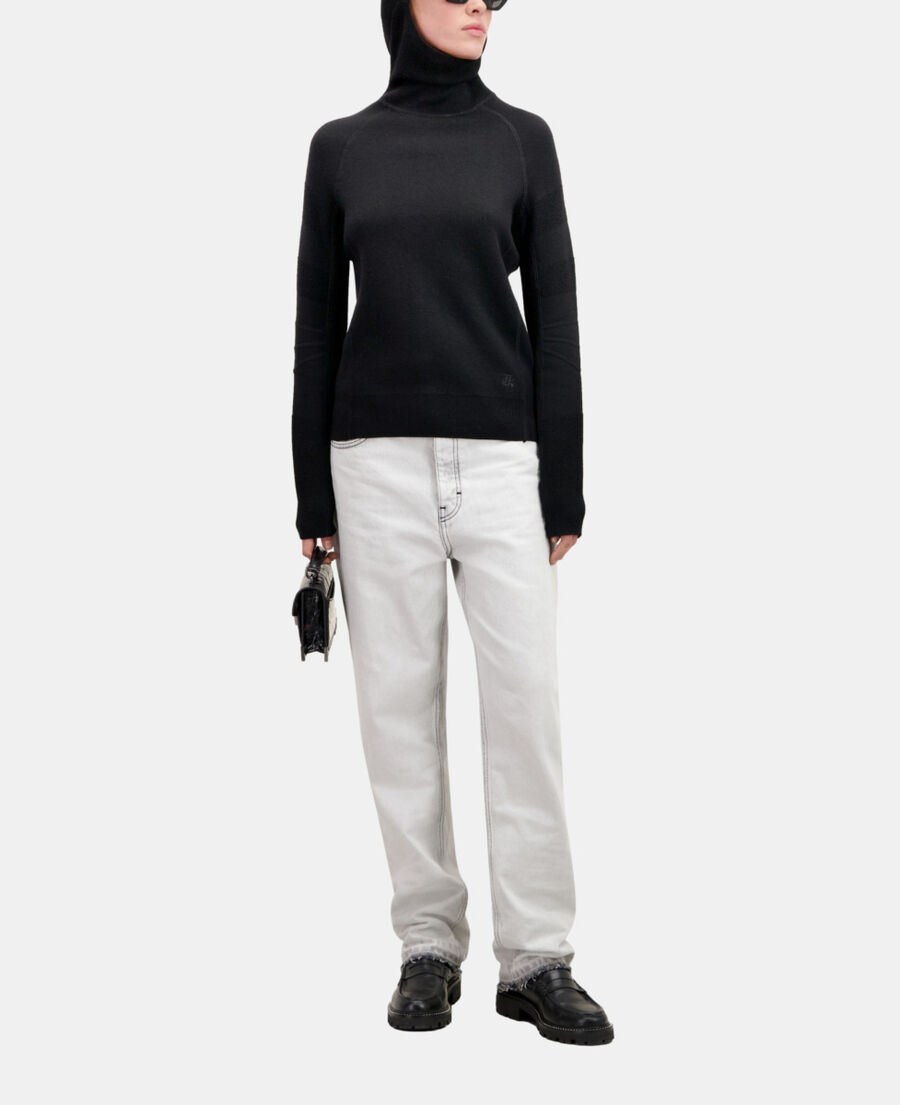The Kooples F BLACK black balaclava sweater