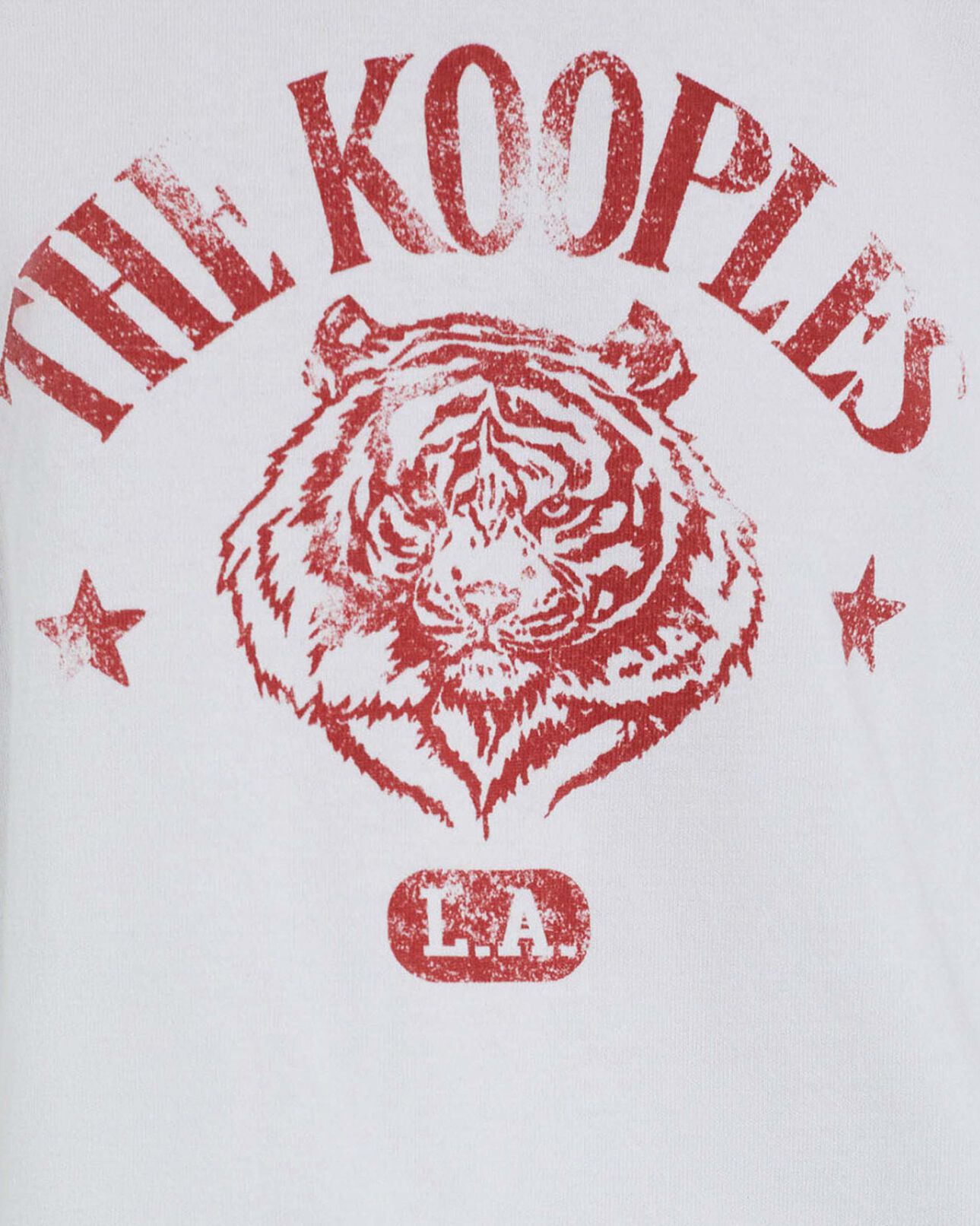 The Kooples FEMME ECRU t-shirt cropped