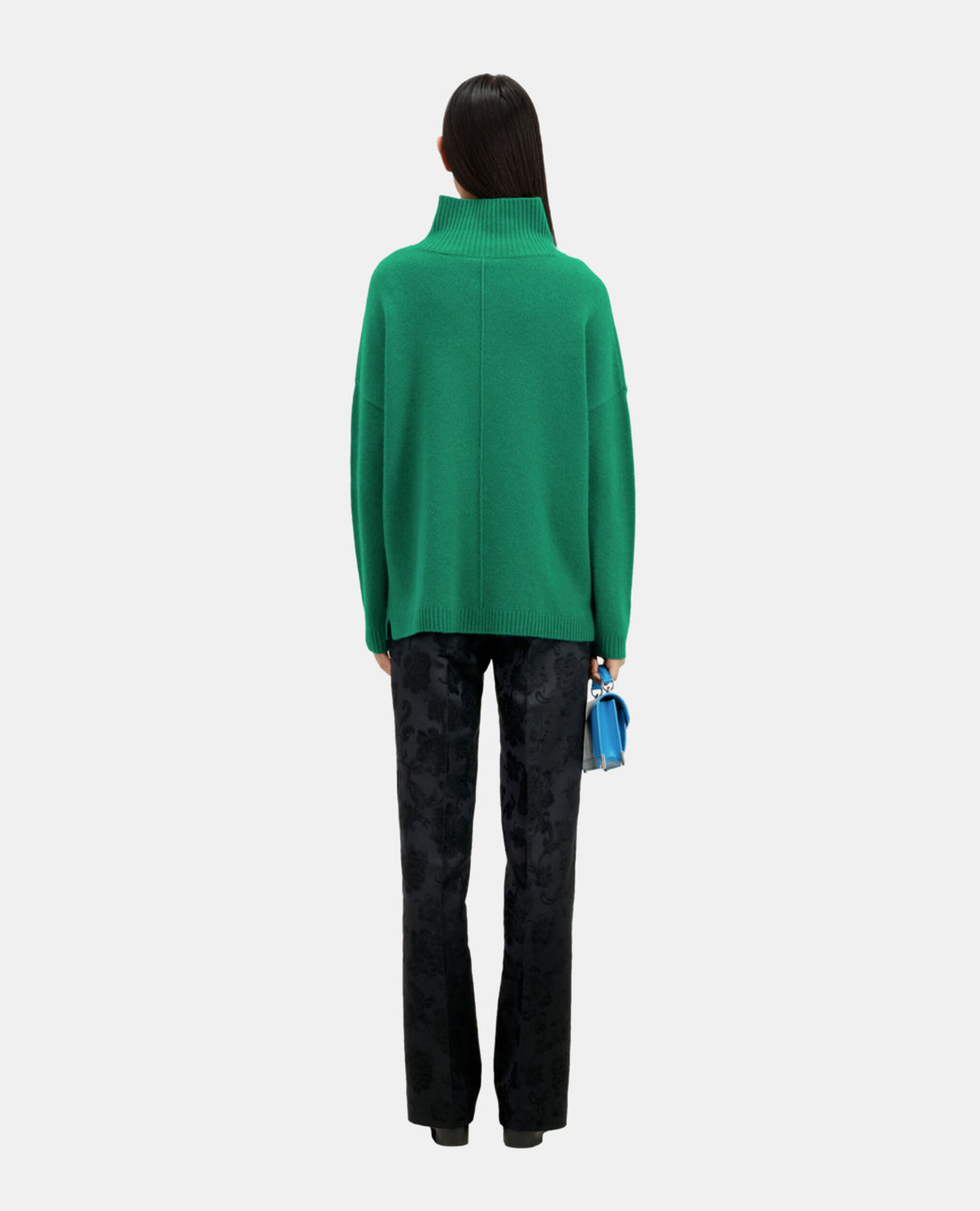 Green cashmere-blend sweater | The Kooples - US