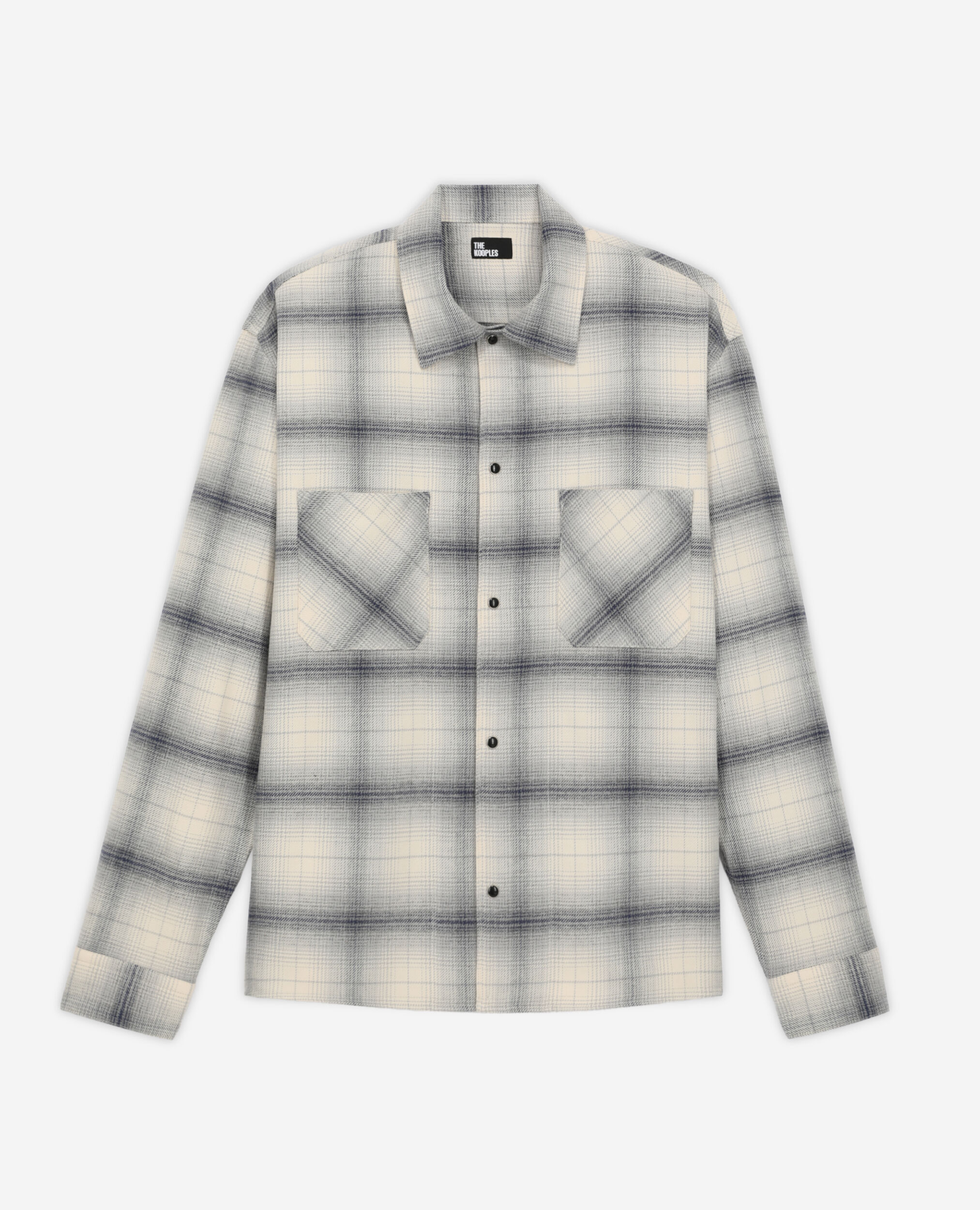 Chemise col classique à carreaux, NAVY-BEIGE, hi-res image number null