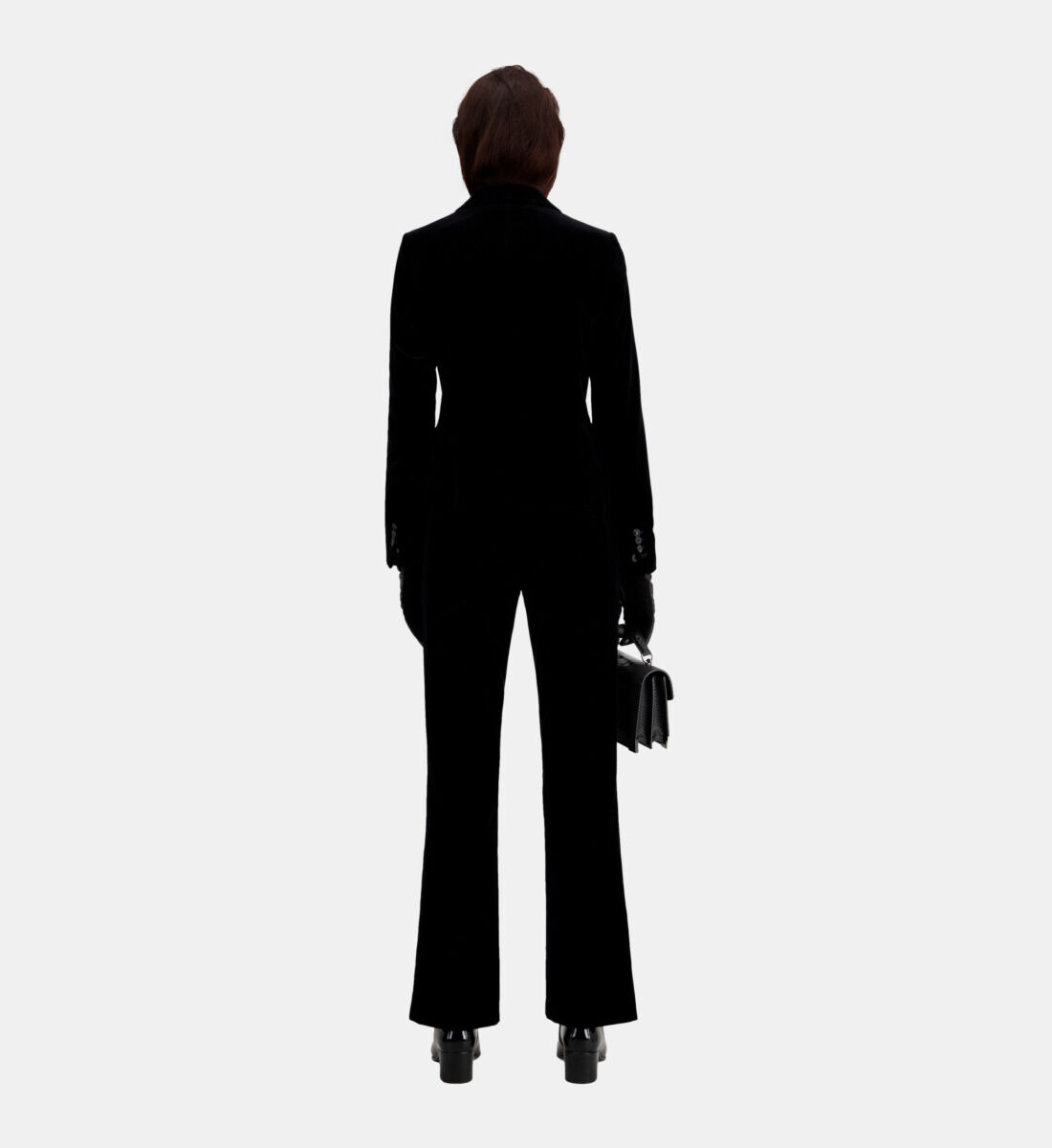 Short black velvet best sale jacket