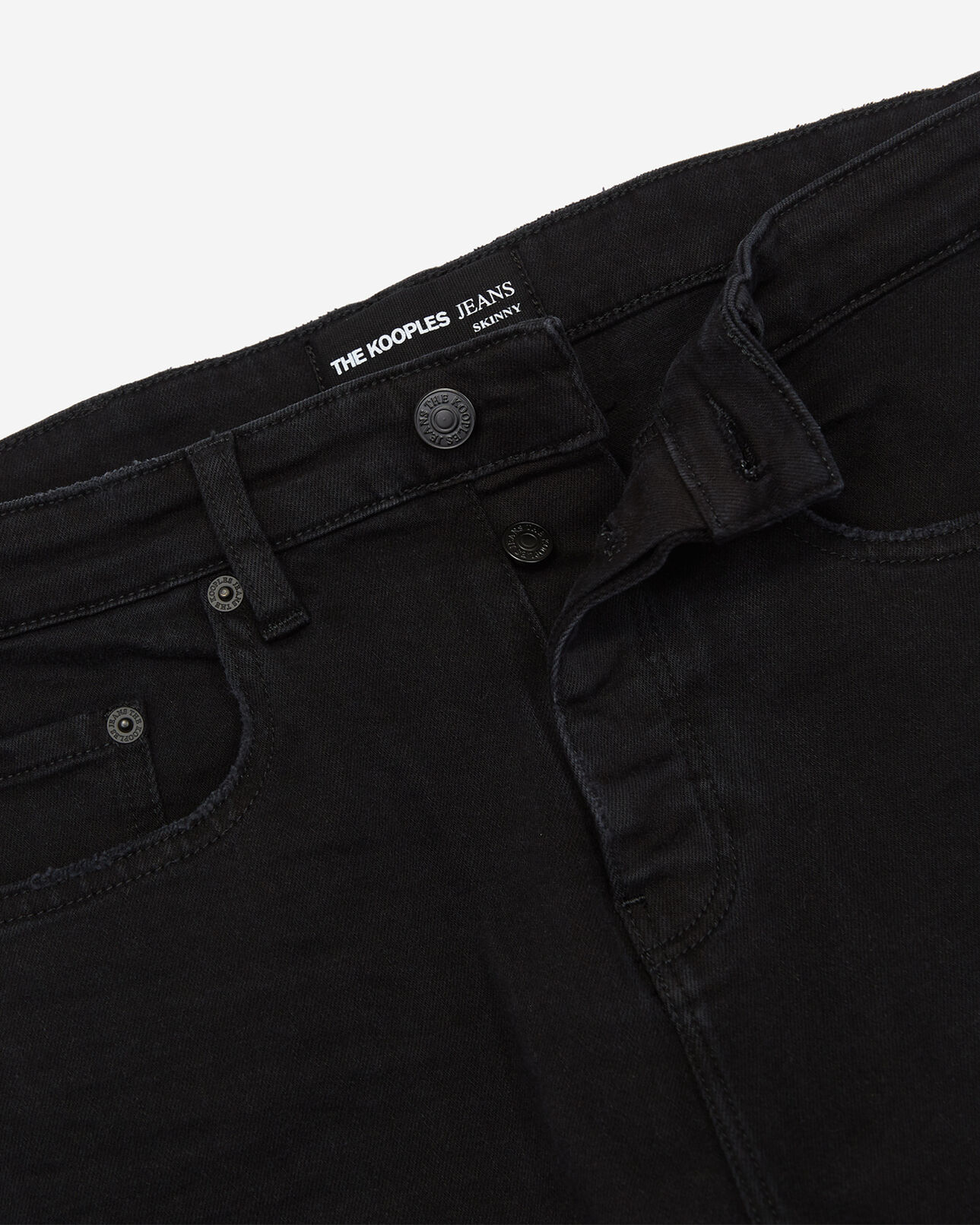 The Kooples HOMME BLACK WASHED jean skinny noir
