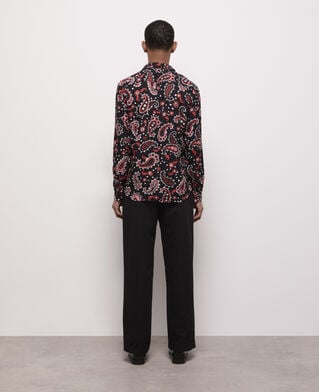 The Kooples H BLACK - RED printed shirt