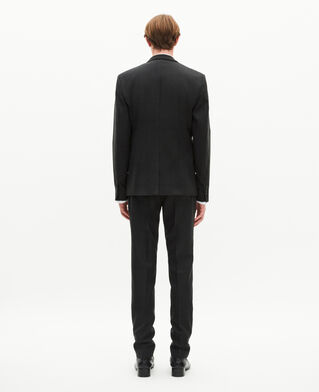 The Kooples HOMME BLACK veste de costume &agrave; carreaux en laine noir
