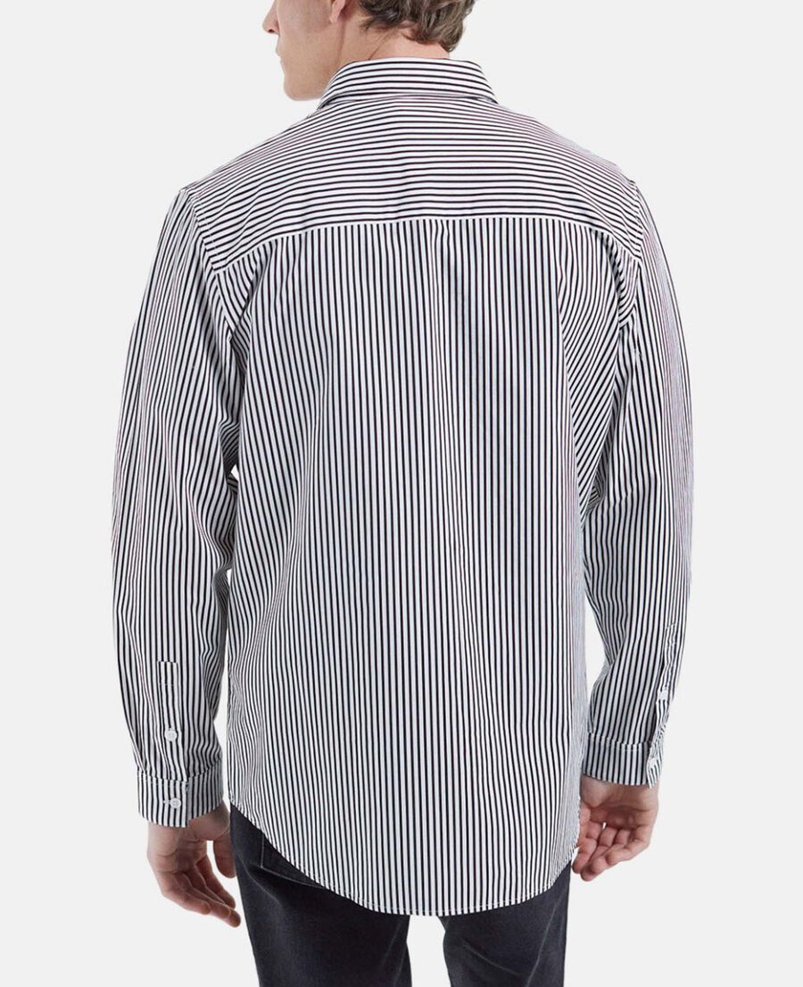 The Kooples H BLACK WHITE shirt with classic collar