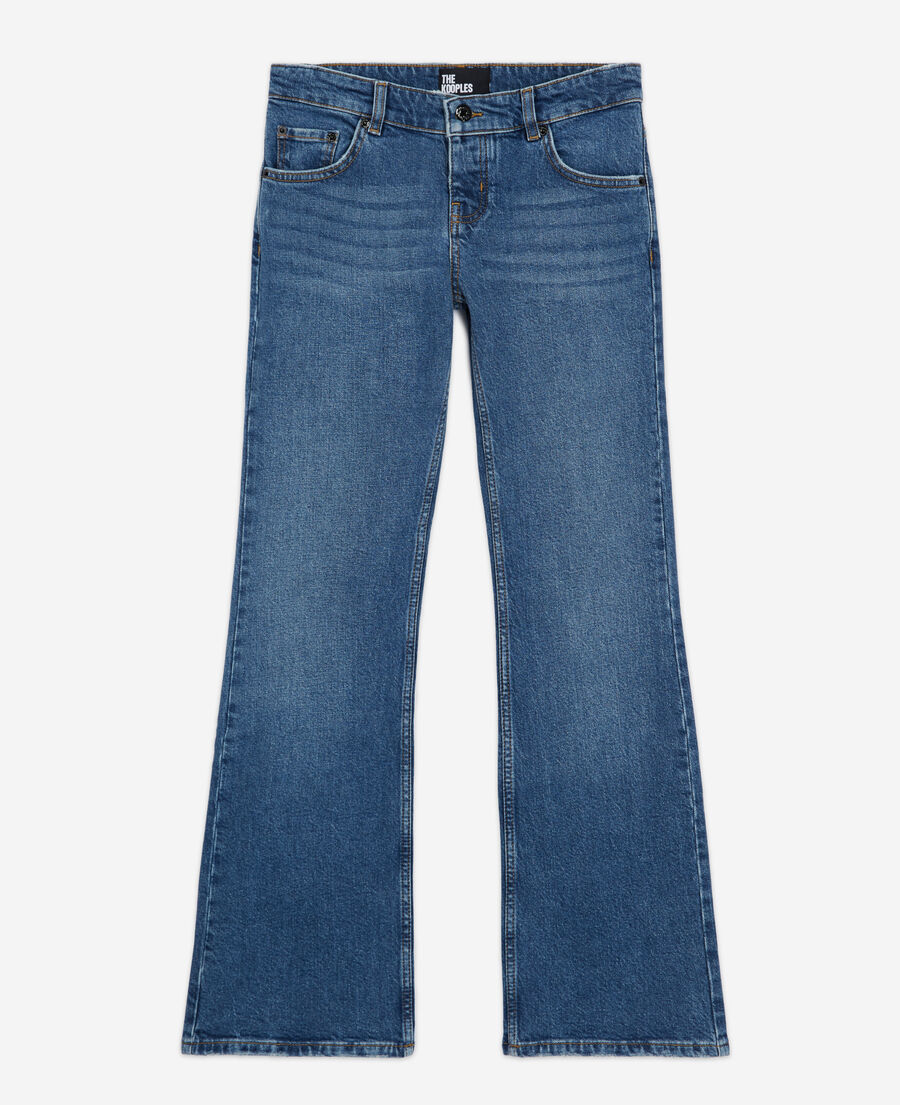 blue bootcut jeans