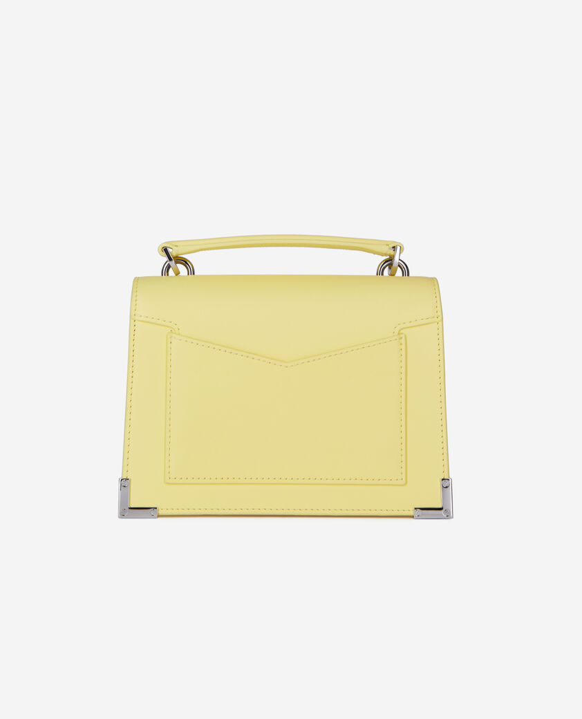 The Kooples FEMME LIGHT YELLOW sac emily small en cuir jaune