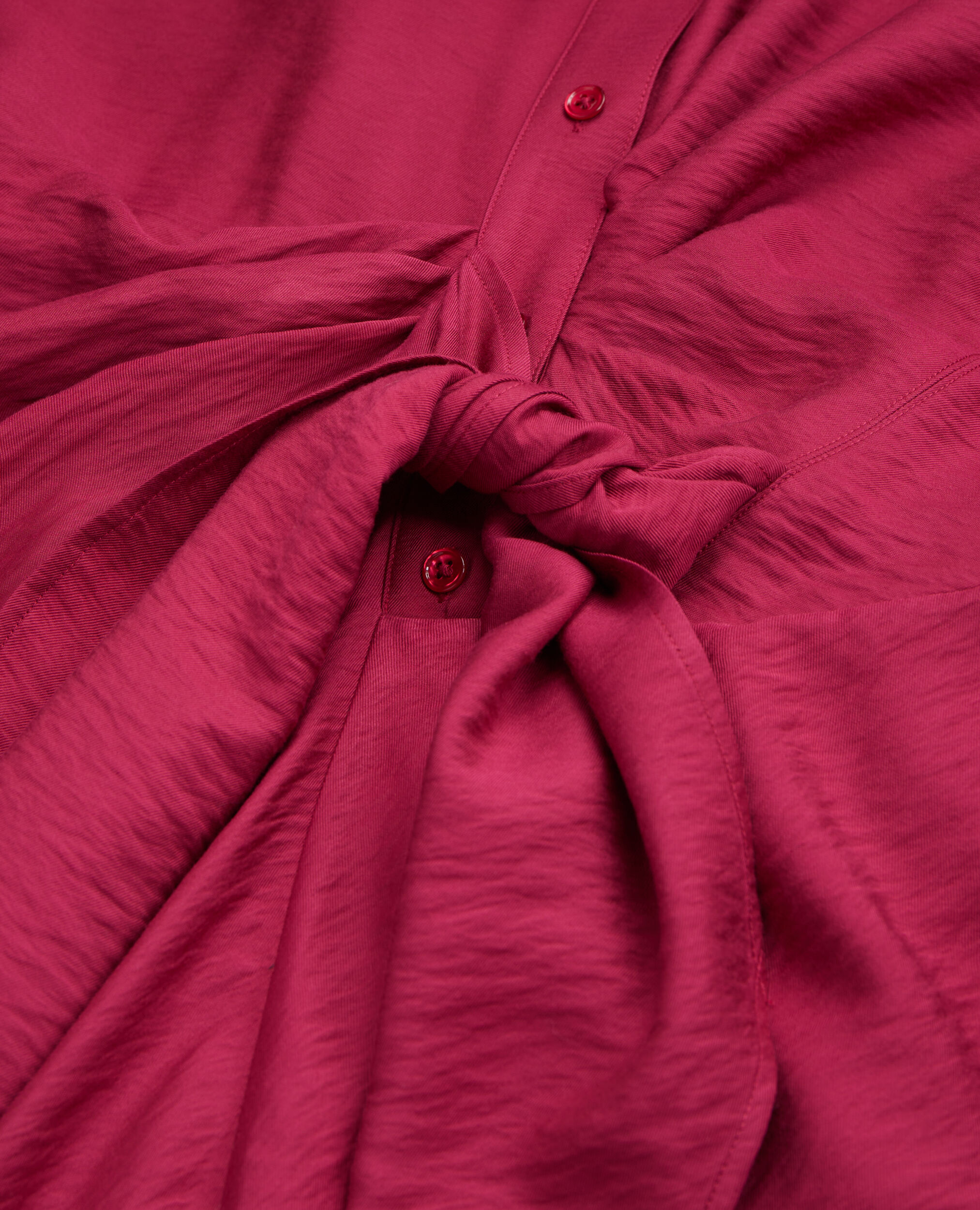 Kurzes rosa Kleid mit Drapierung, RASPBERRY, hi-res image number null