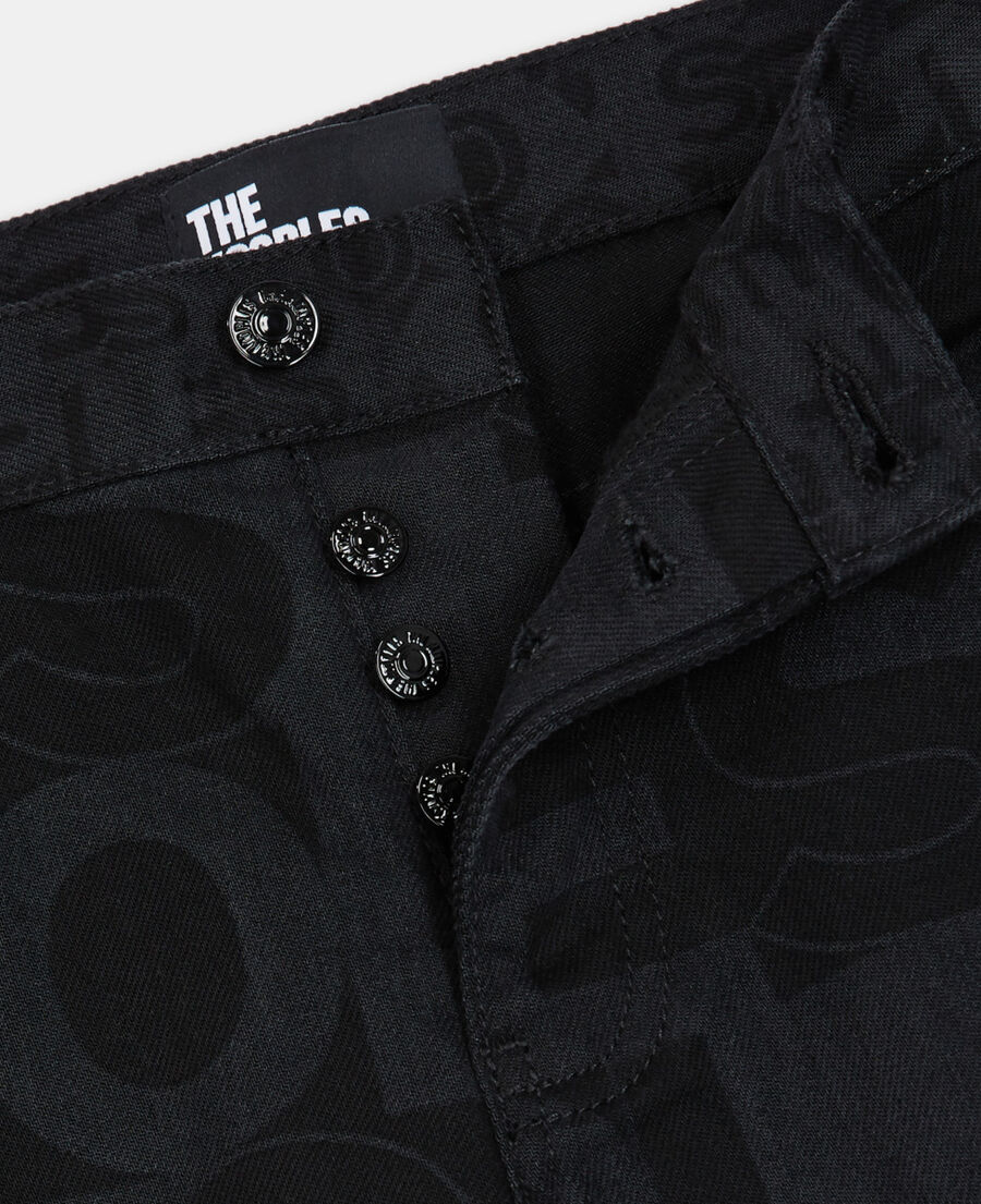 straight-cut jeans with the kooples logo