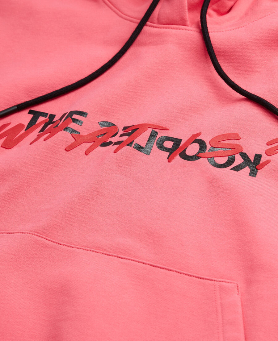 The Kooples DAMEN OLD ROSE rosa sweatshirt mit "what is"-schriftzug