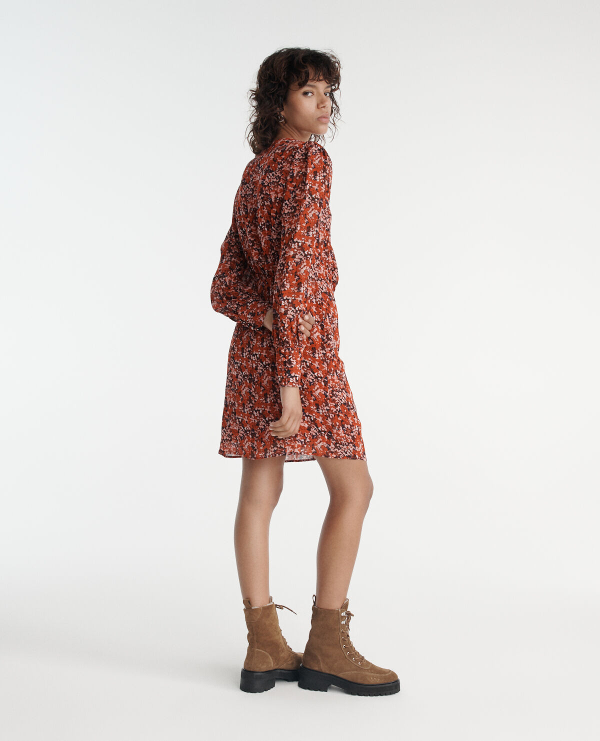 Robe the kooples fleurs discount rouge