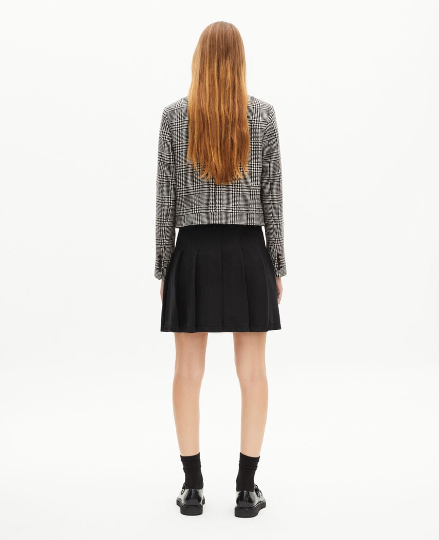 The Kooples WOMEN NAVY short black mesh skirt
