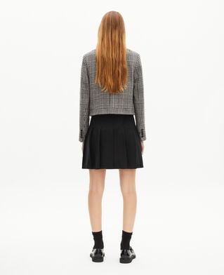 The Kooples WOMEN NAVY short black mesh skirt
