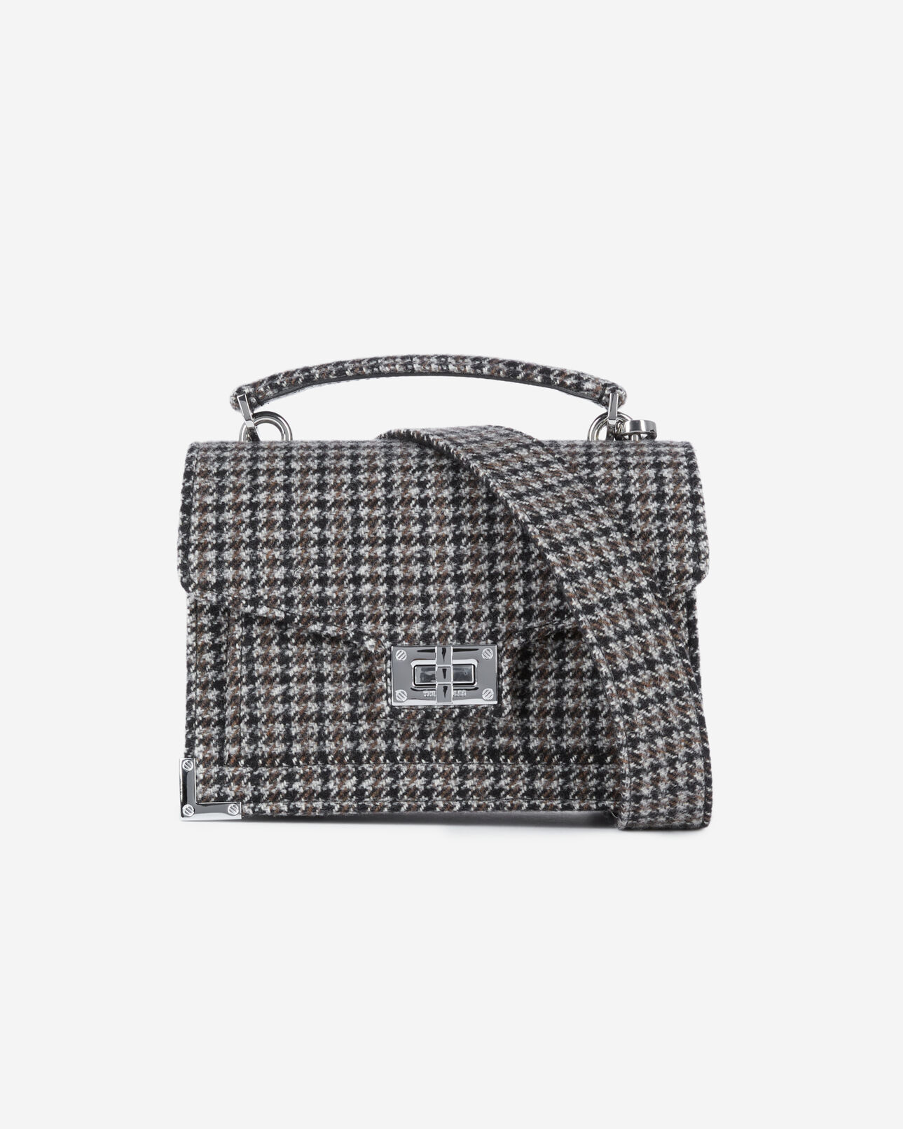 The Kooples FEMME BLACK sac emily small en laine mélangée