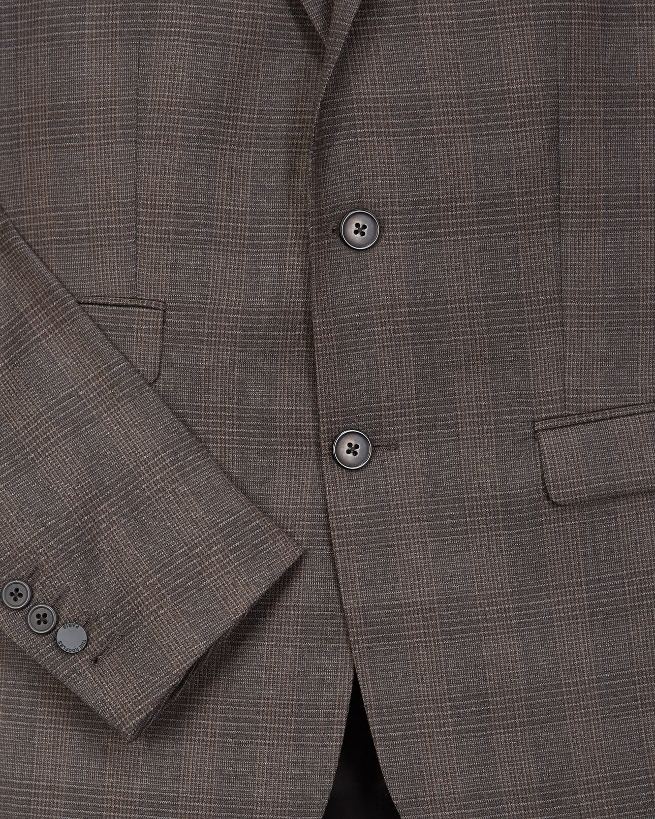 The Kooples HOMME DARK GREY veste laine grise à carreaux