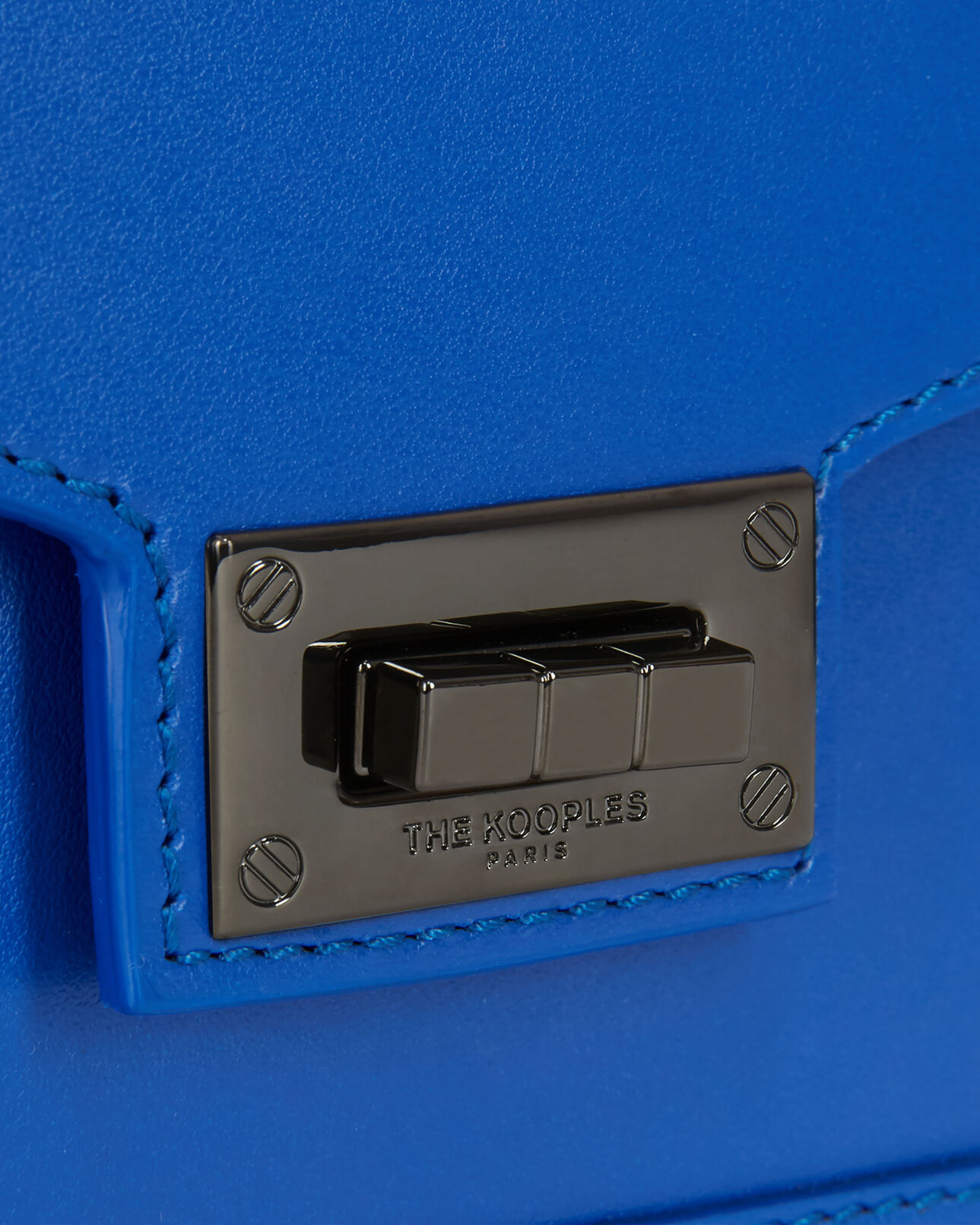 The Kooples FEMME BLUE ELECTRIC sac emily small en cuir bleu