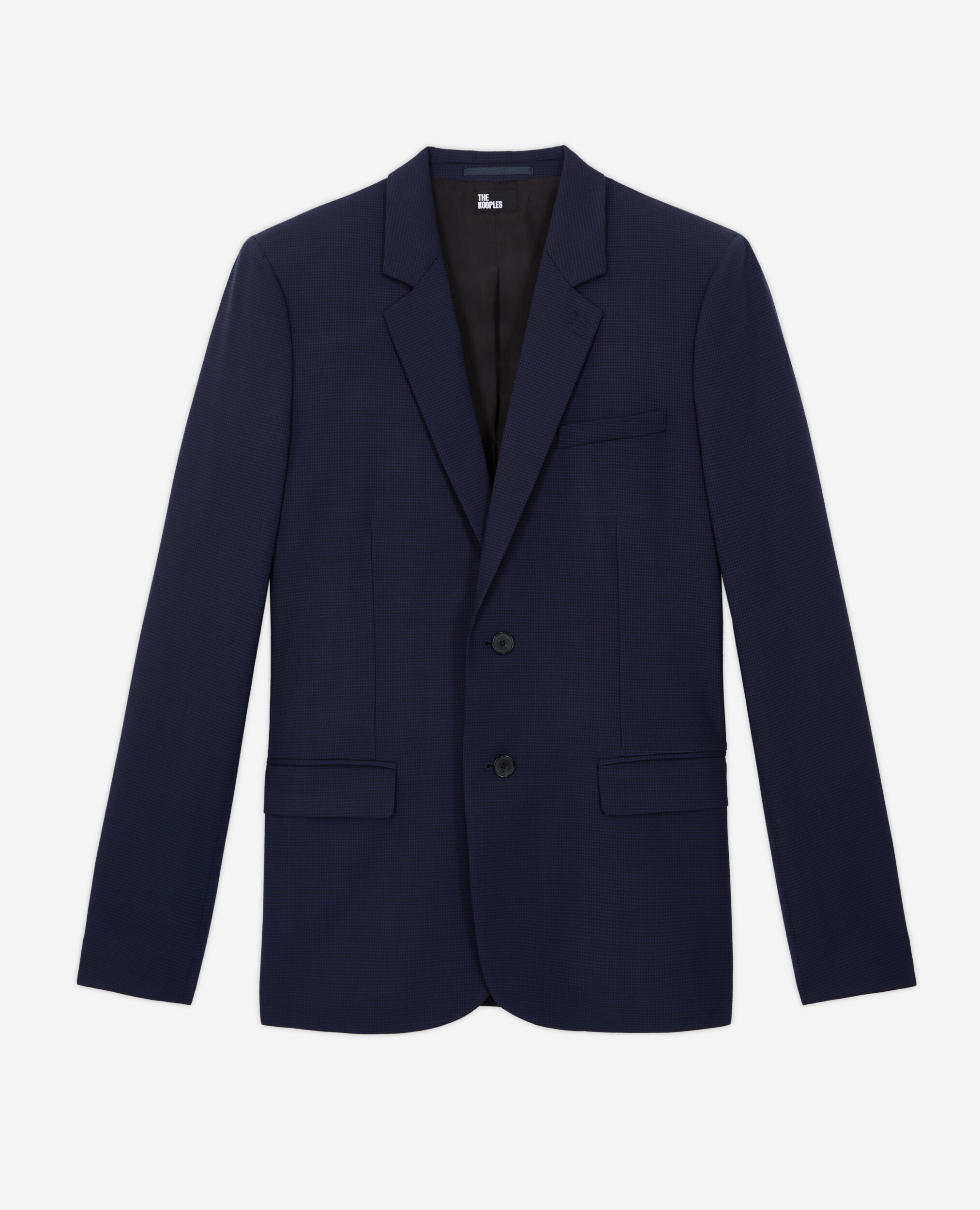 Veste de costume en laine pied-de-poule, BLACK / NAVY, hi-res image number null