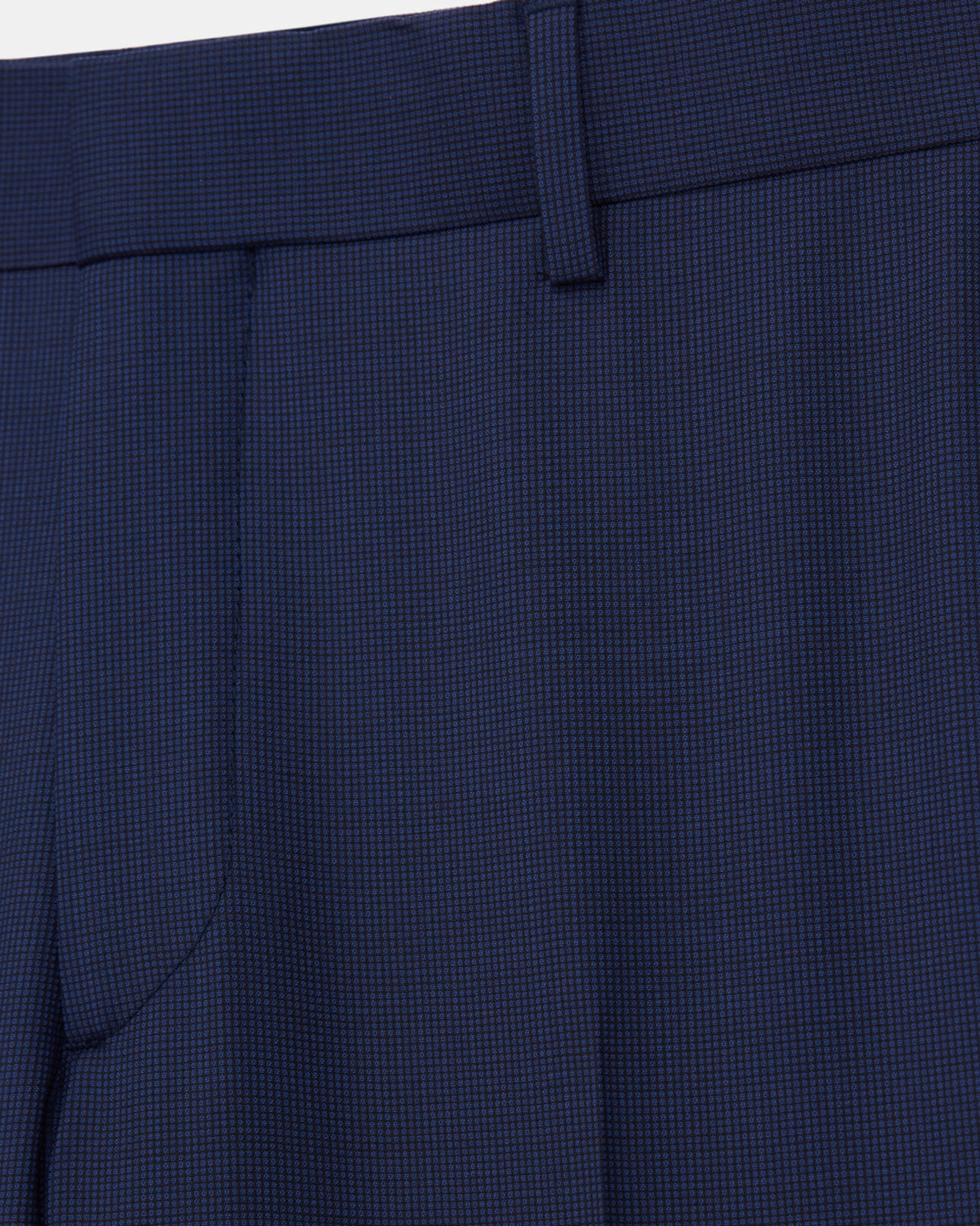 The Kooples MEN NAVY wool suit pants with check motif