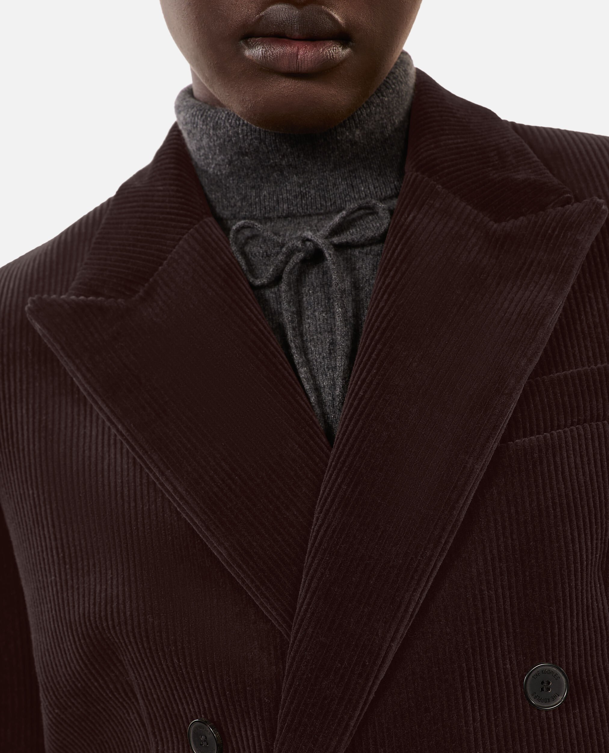 Braune Anzugjacke aus Cordsamt, BROWN, hi-res image number null