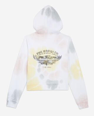 The Kooples F TIE AND DYE MULTICO tie-dye effect multicolor cotton sweatshirt