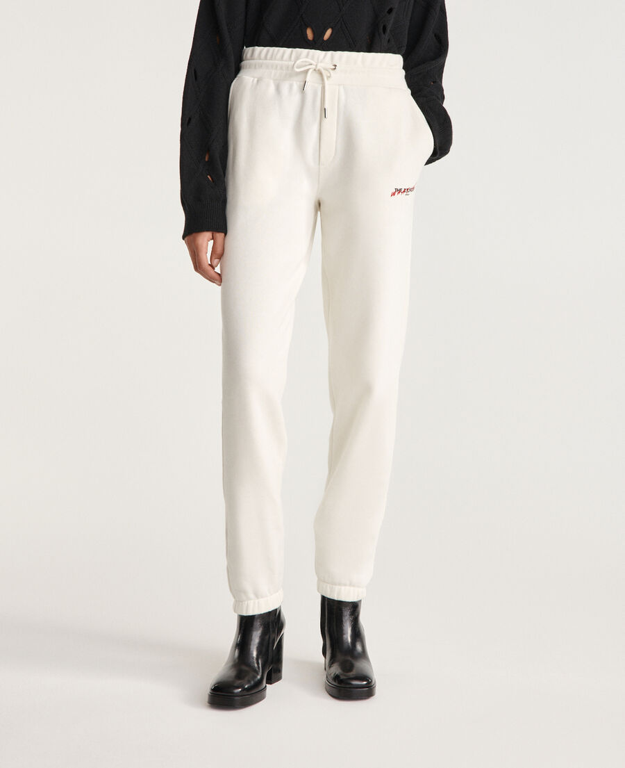 ecru jogging suit with print what is