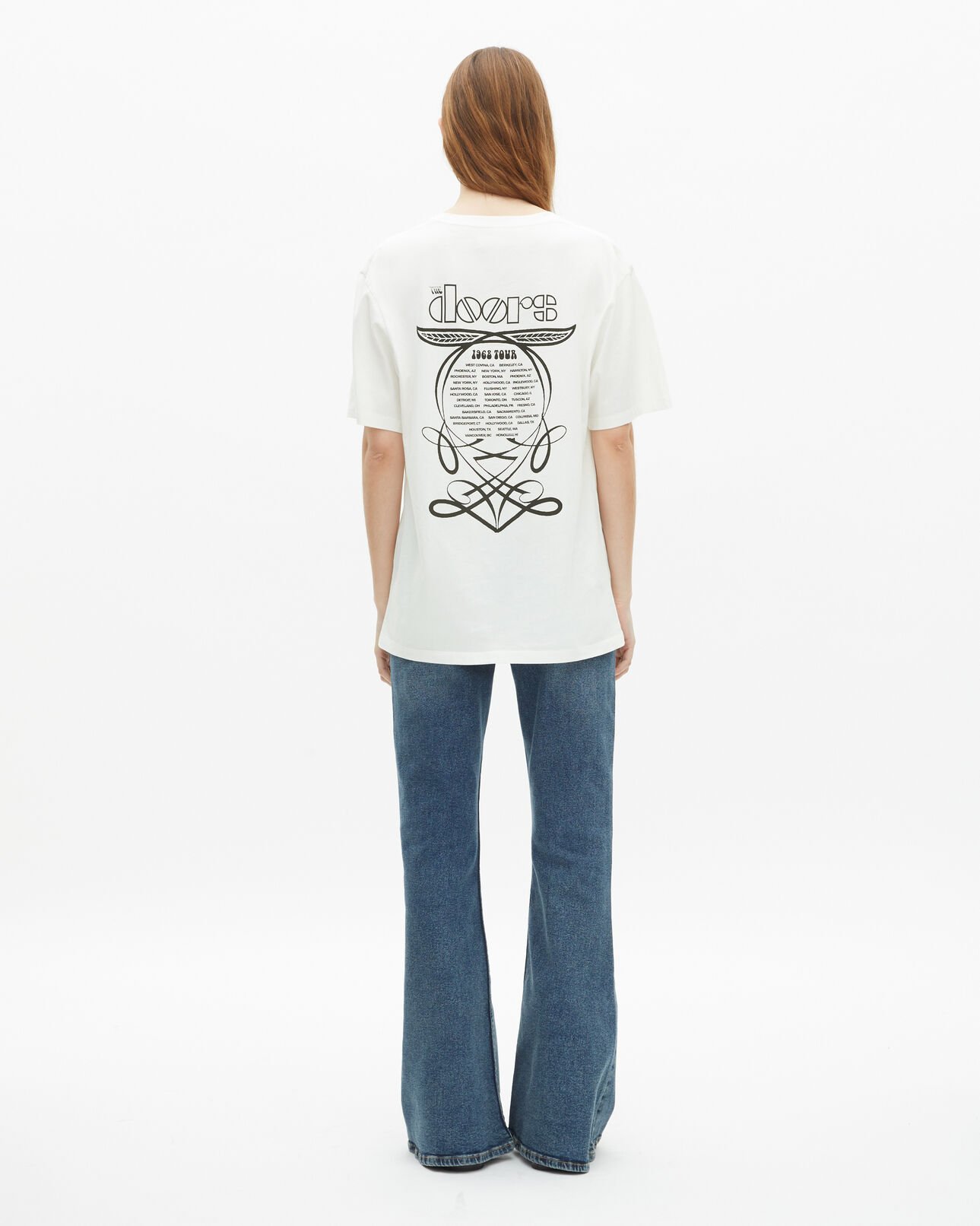 The Kooples UNISEX ECRU gemischtes t-shirt the doors x the kooples ecru
