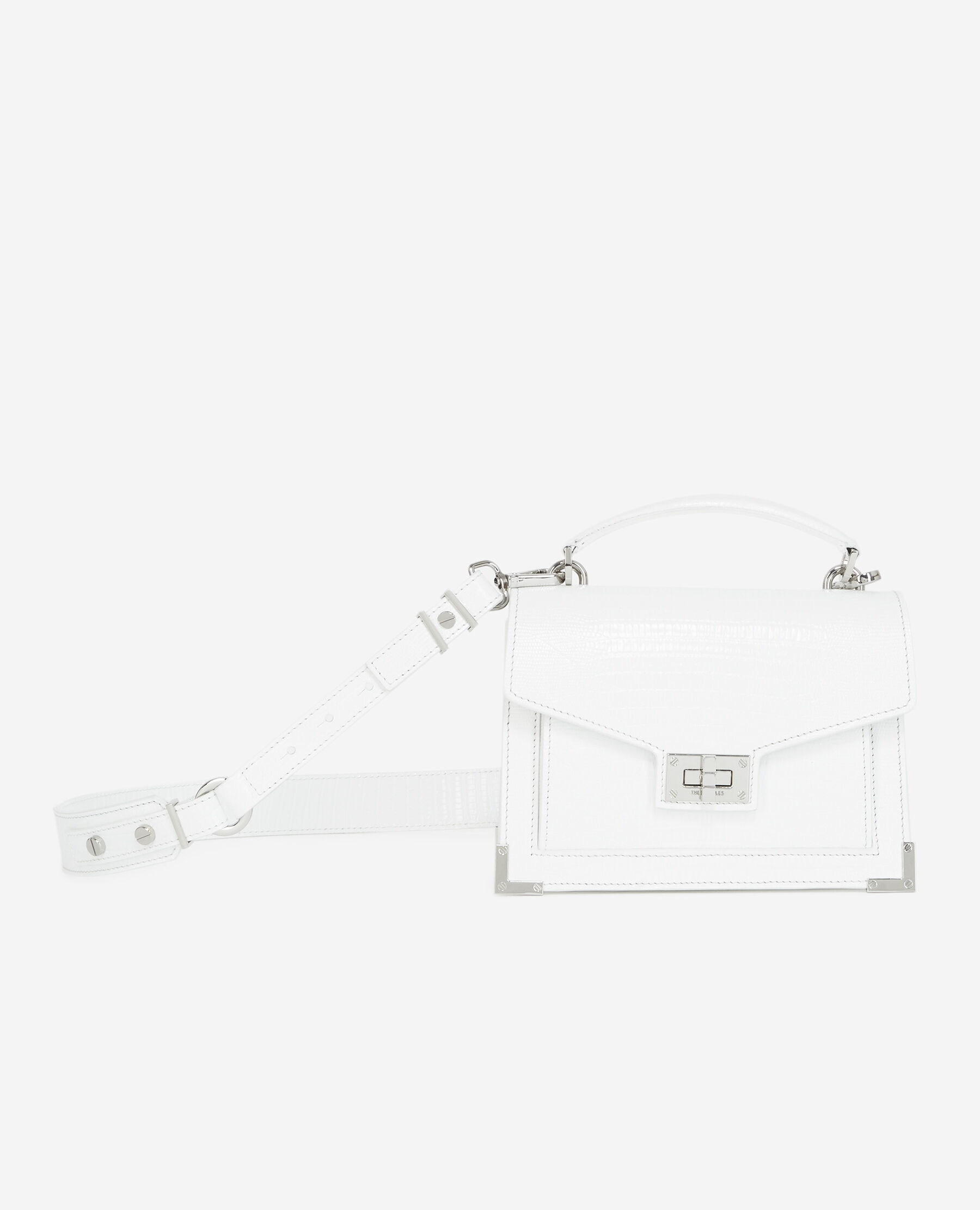 Small white satchel handbag clearance