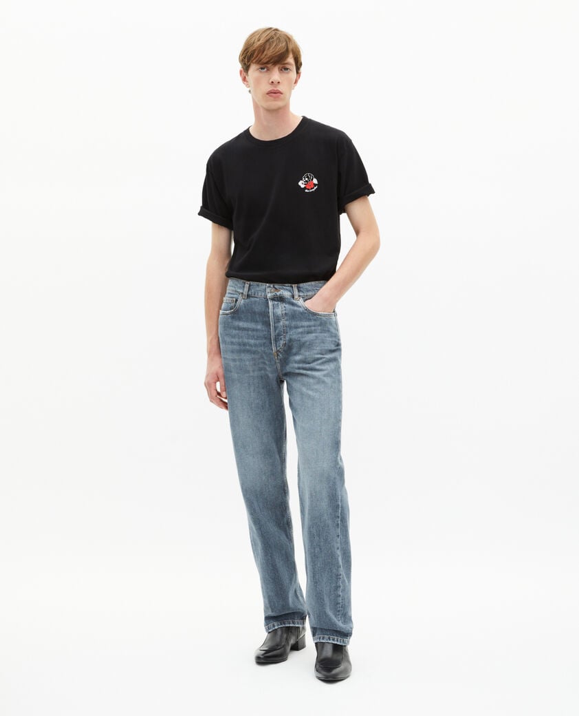 The Kooples MEN BLUE light blue straight jeans