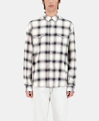 The Kooples HERREN BLACK GREY WHITE kariertes hemd