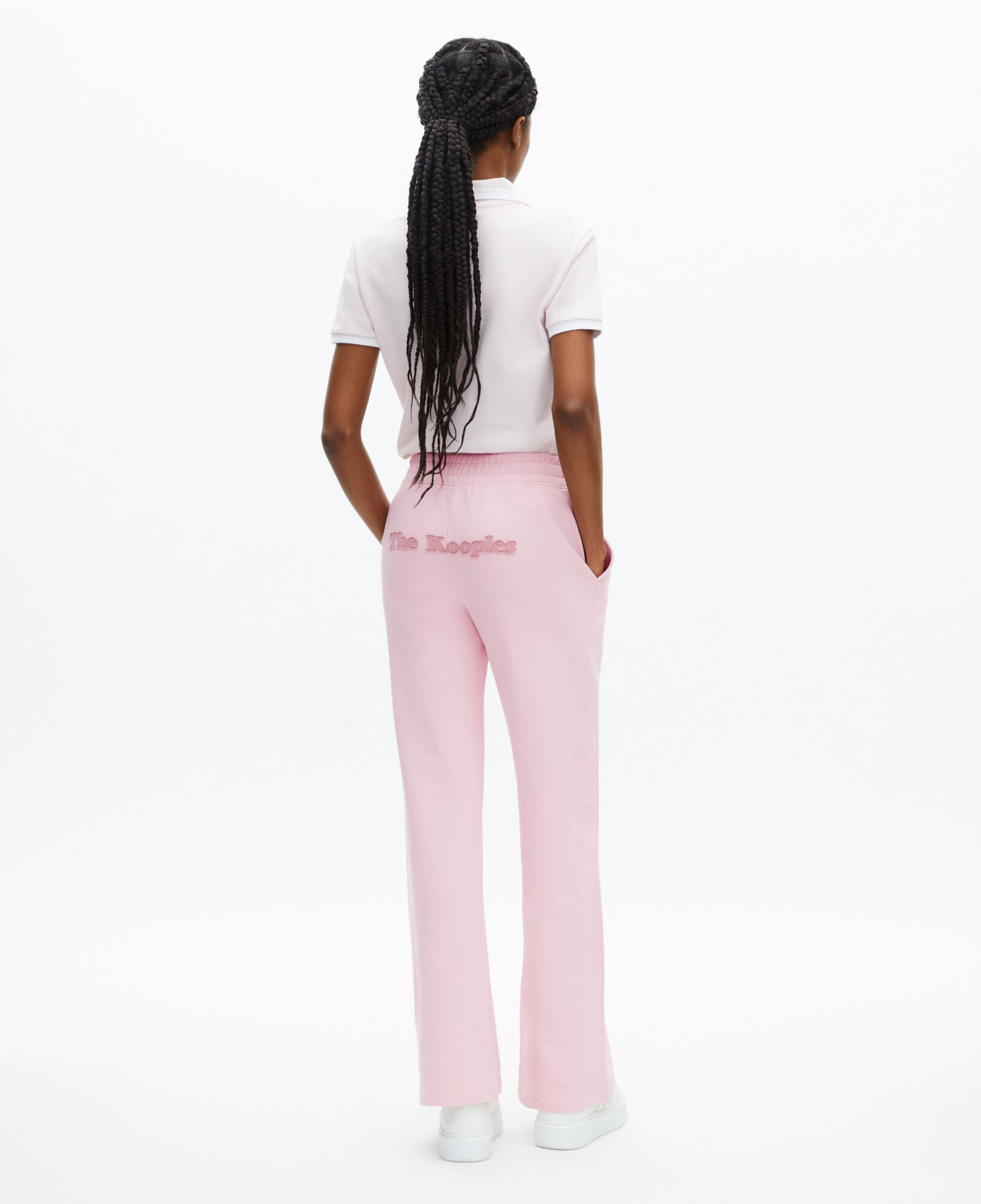 The Kooples WOMEN LILA pink logo joggers