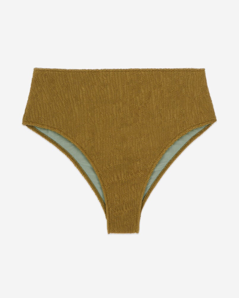 The Kooples FEMME KAKI bas de maillot de bain the kooples x luz taille haute kaki