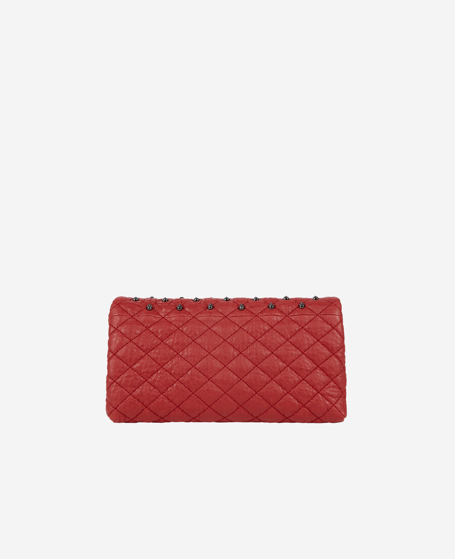 small heritage clutch in red leather