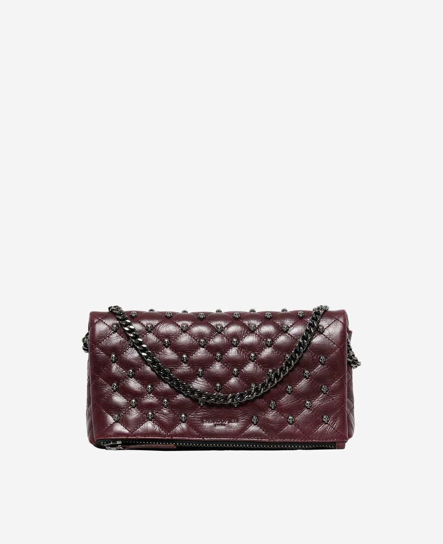 The Kooples DAMEN BURGUNDY erbschaftsmappe small aus bordeauxrotem leder
