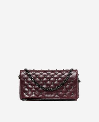 The Kooples DAMEN BURGUNDY erbschaftsmappe small aus bordeauxrotem leder