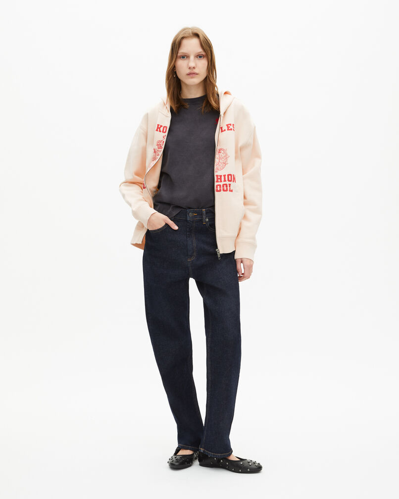 The Kooples FEMME ECRU sweatshirt à capuche et sérigraphie ecru