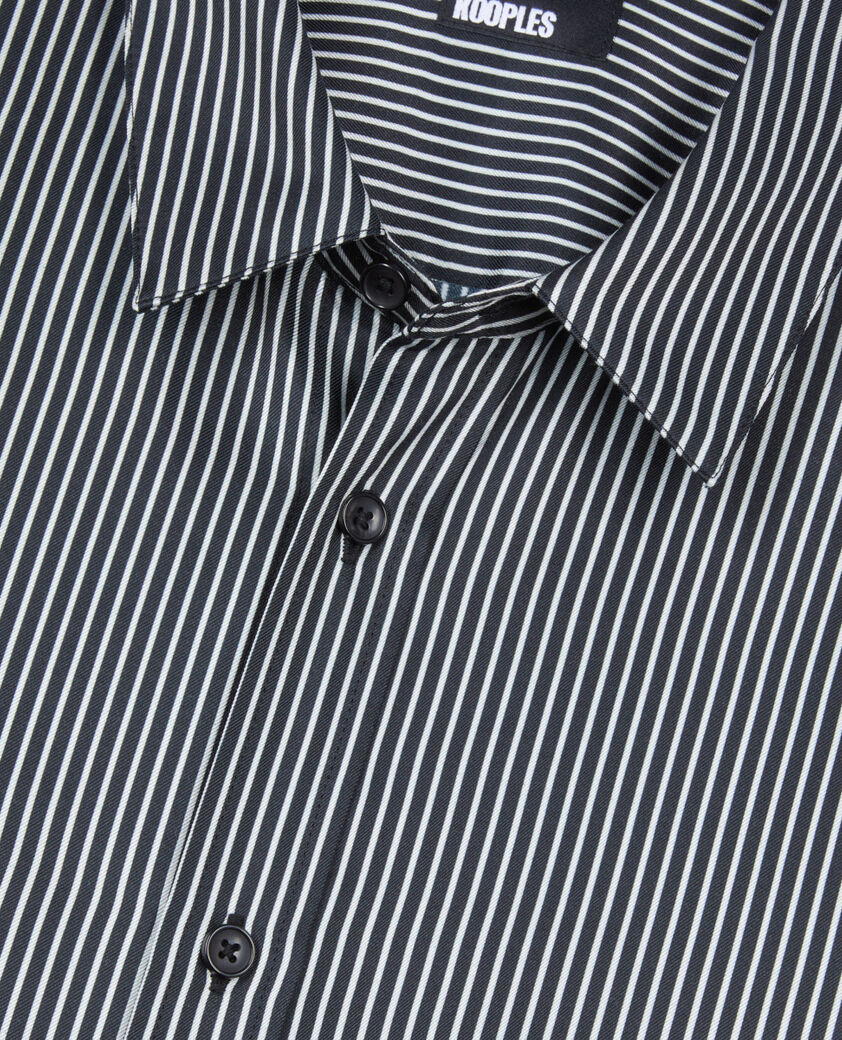 The Kooples HOMBRE BLACK WHITE camisa rayas negras blancas