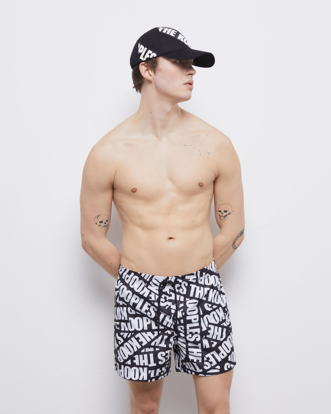 The Kooples MIXTE BLACK casquette noire tape logo